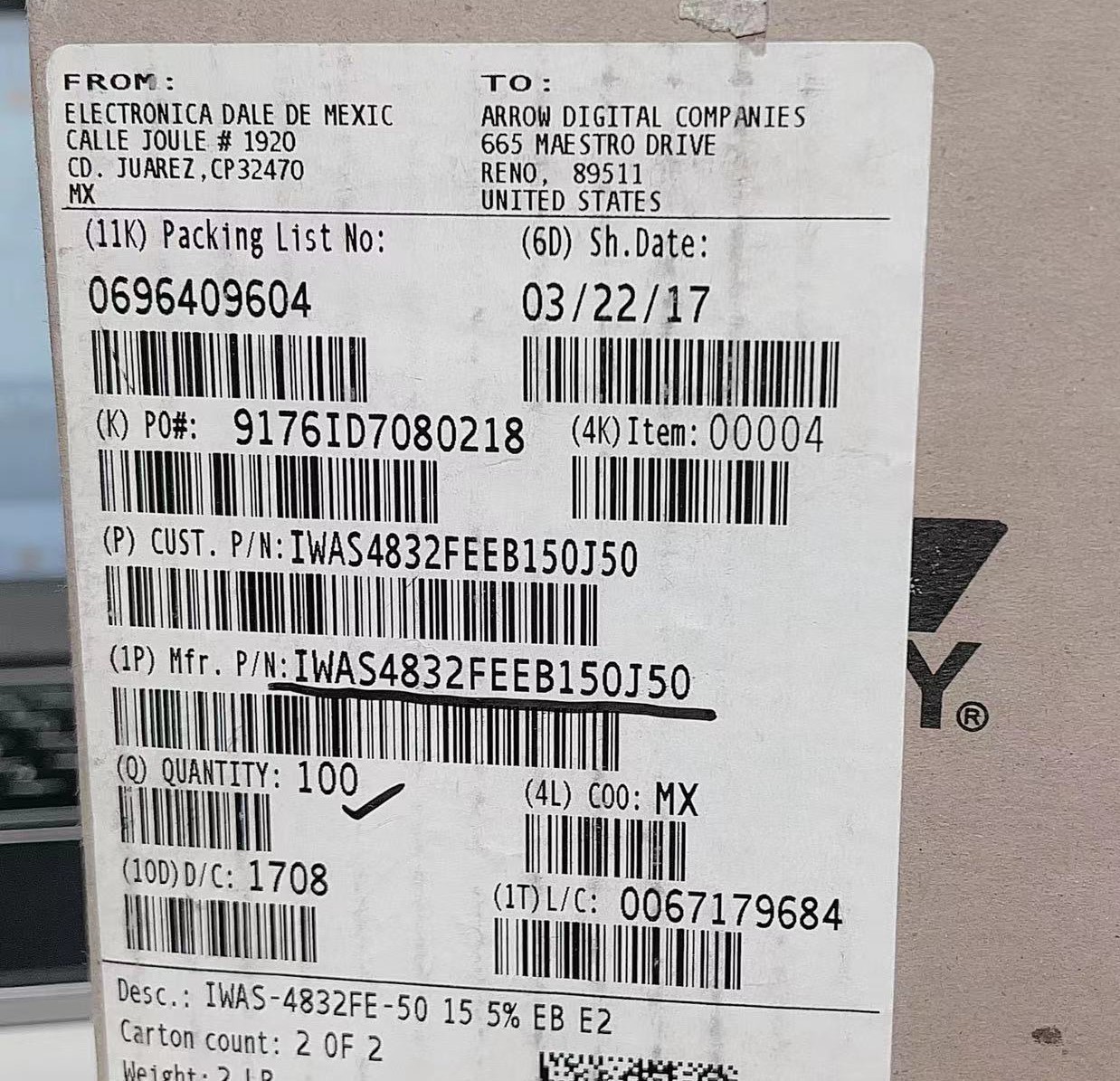 IWAS4832FEEB150J50